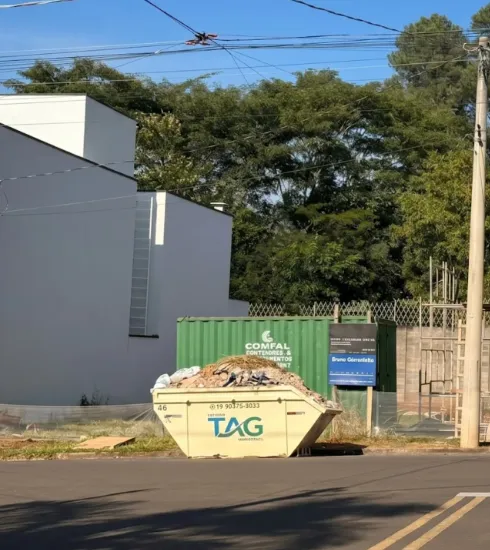 Locação de caçambas residencial